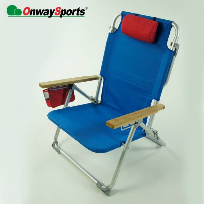 쉬운 휴대용 배낭 알루미늄 접이식 비치 의자 